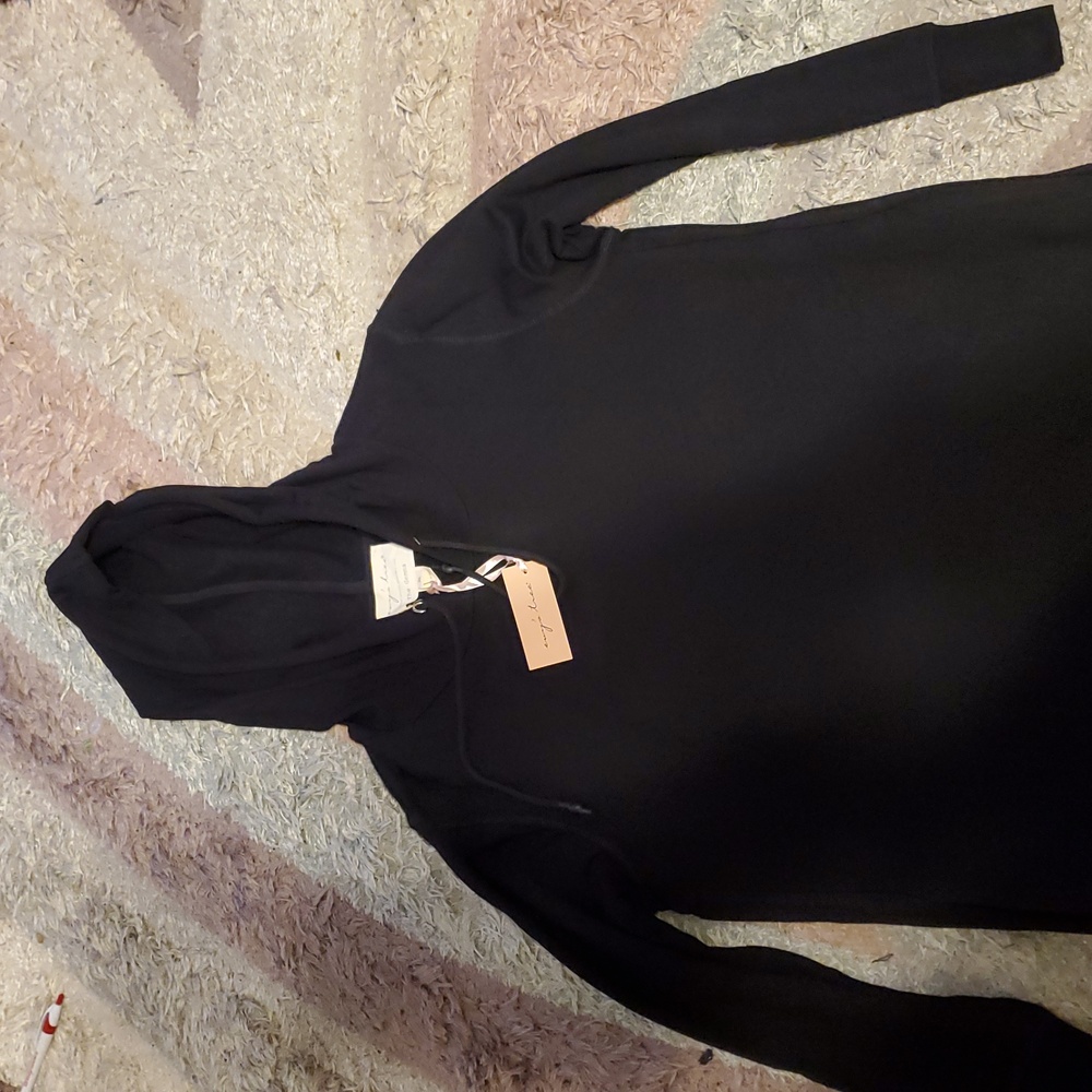 NWT Evy's Tree The Gemma Dress Size Xl Black Hoodie Style